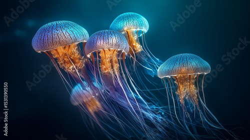 jelly fish in the sea