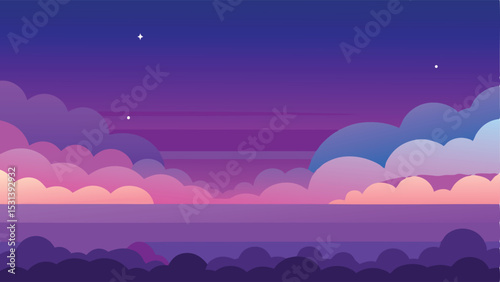 Twilight Sky with Soft Gradient