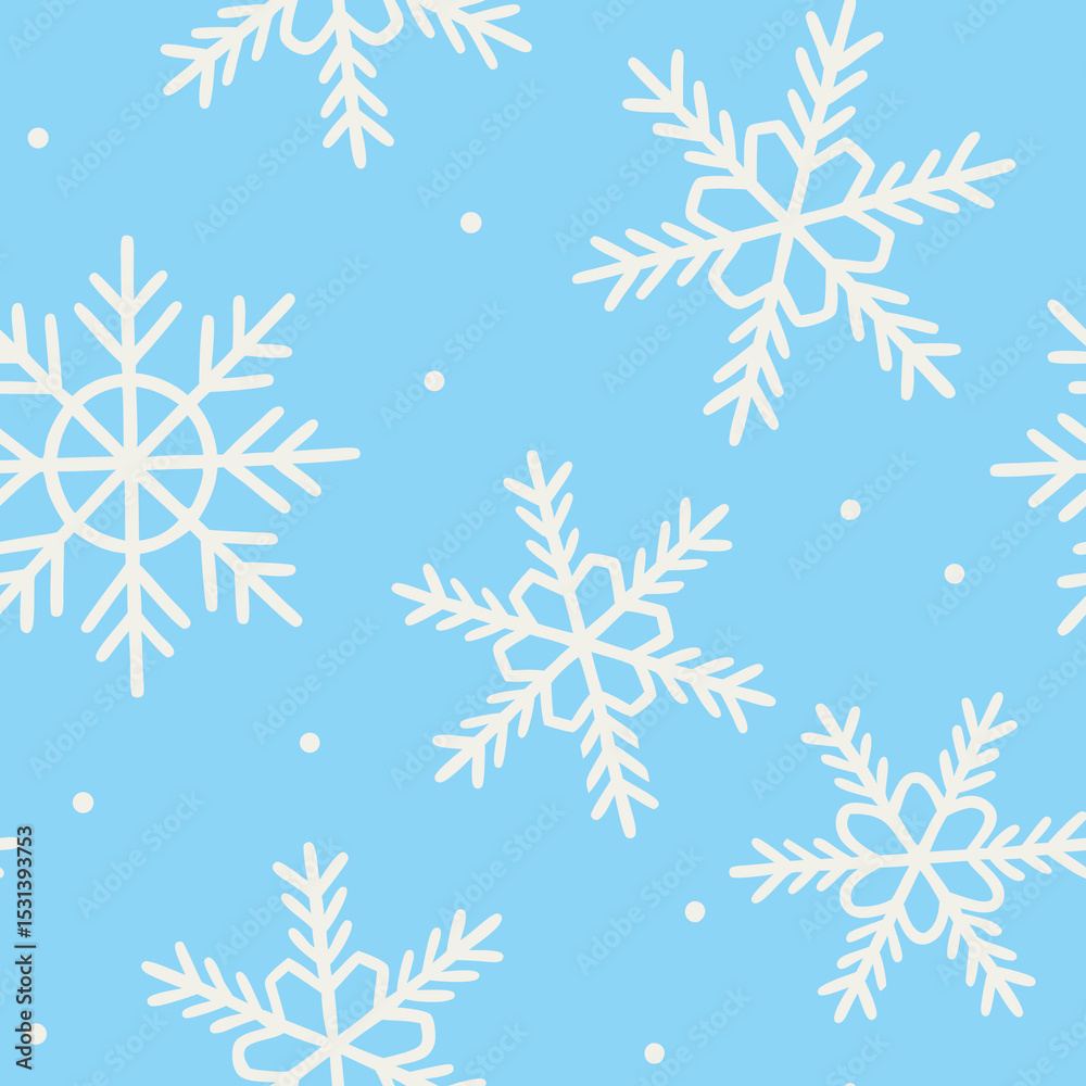 Motif flocons de neige