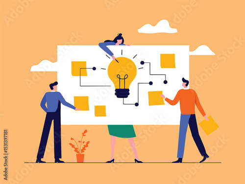 Team Brainstorming Innovative Ideas & Creative Solutions