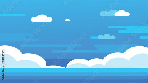 Clear Daytime Sky with Clouds