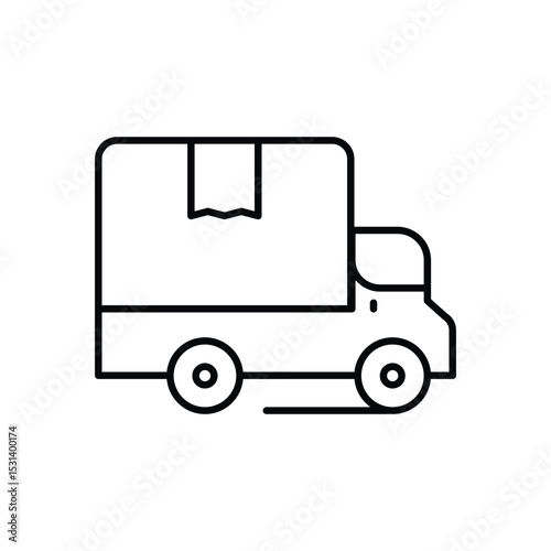Logistics  Icon vector stock illustration