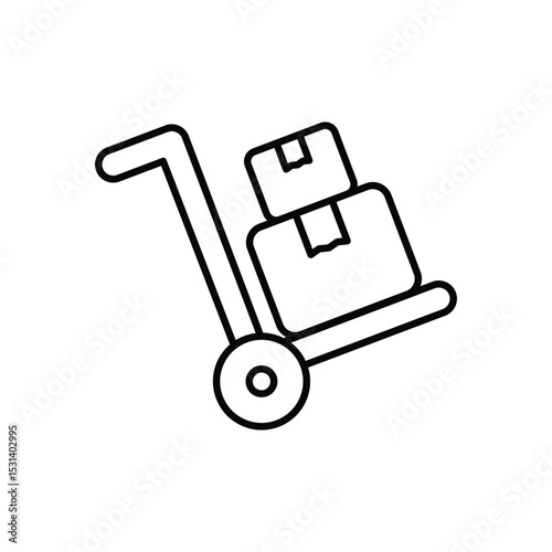 Logistics  Icon vector stock illustration