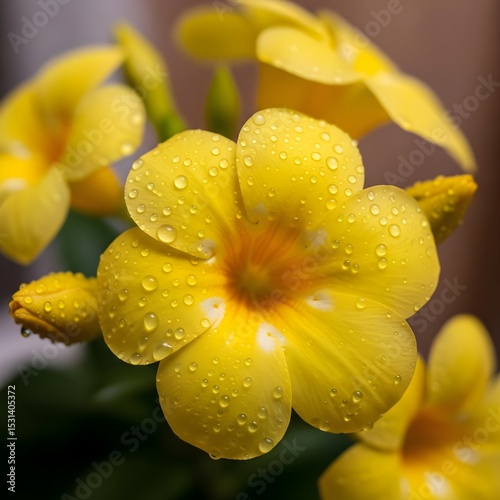 yellow flower macro