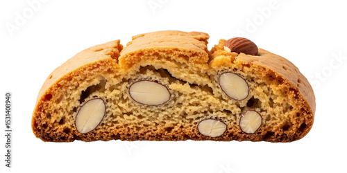Explore delicious almond biscotti recipe italian cookies baked twice crunchy texture perfect for dipping on transparent background