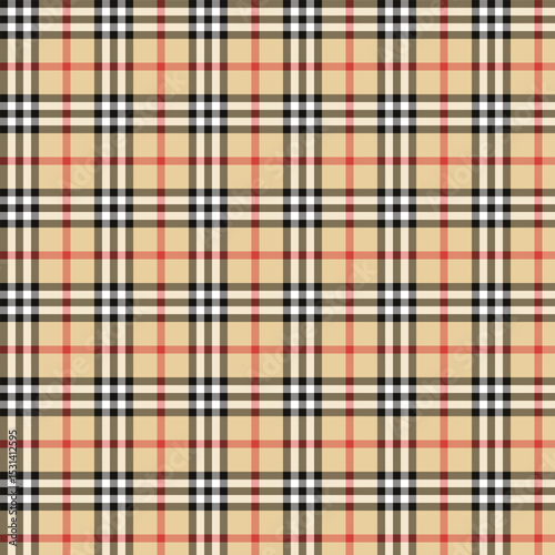 cream fashion scottish tartan plaid checkered stripes flannel fabric print pattern background