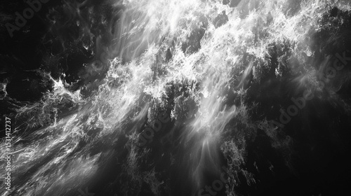 High contrast black-and-white noise texture, abstract film simulation.