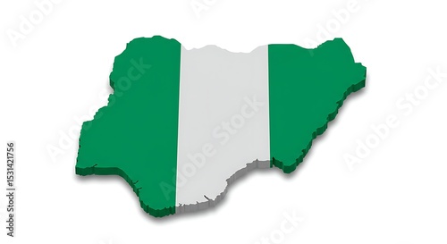3D Map of Nigeria Exploring the Country's Geography and Diverse Regions