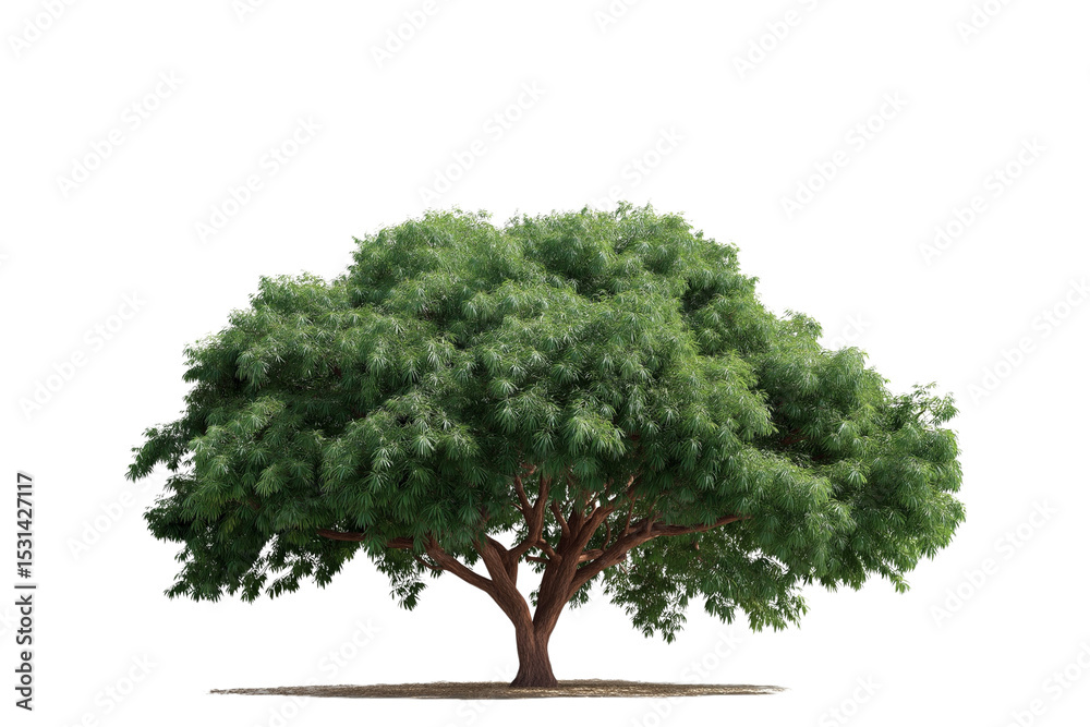 Fototapeta premium Large Bothi tree or Pipal tree on transparent background, Png file 