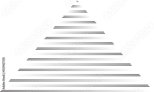 abstract simple gradient double line triangle pattern can be used background.