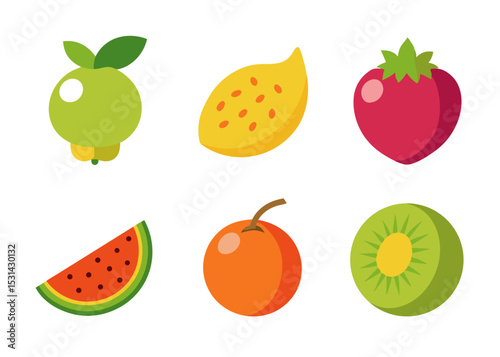 set of fruits
