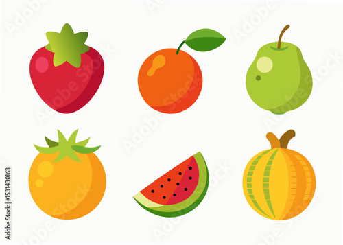 set of fruits
