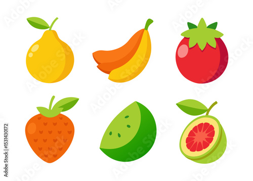 set of fruits