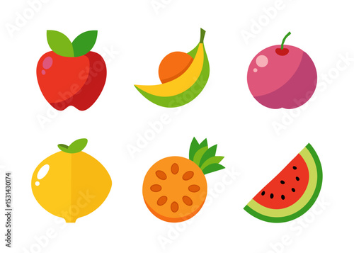 set of fruits