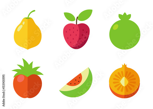 set of fruits
