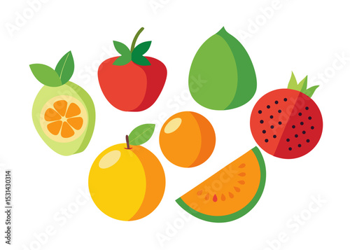 set of fruits