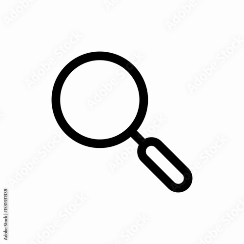 search magnifying glass find icon vector sign