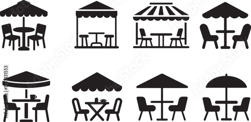 Terrace cafe icon
