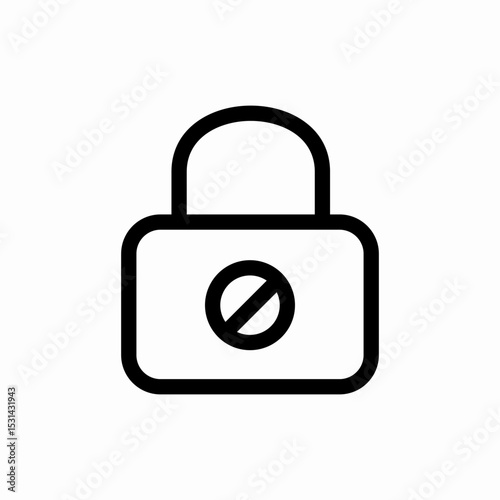 lock security protection safe icon vector sign
