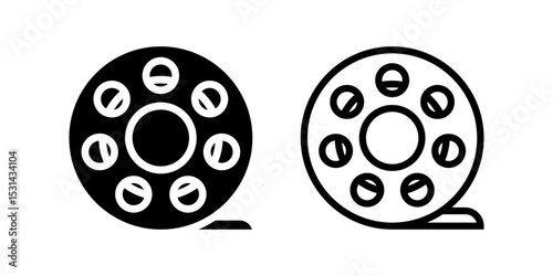 Film Roll icon set. flat illustration of vector icon on white background