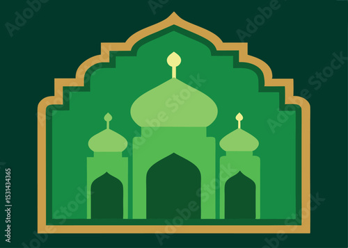 taj mahal vector illustration