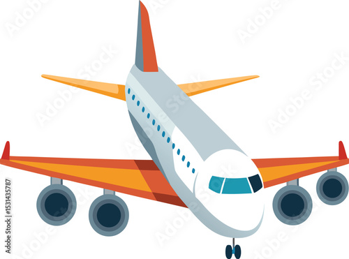 airplane in the sky, airplane isolated on the transparent background, 