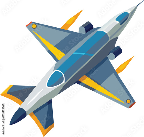military jet fighter, airplane flying over the clouds, airplane in the sky, airplane isolated on the transparent background, 