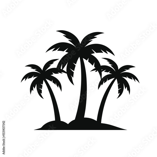 palm trees silhouettes