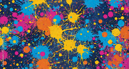 abstract colorful background with splashes