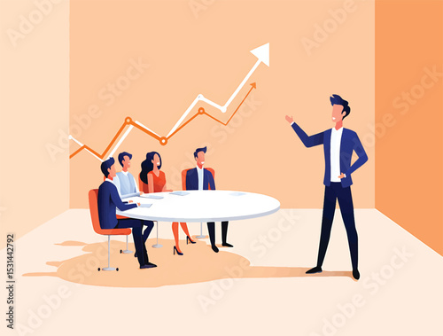 Teamwork and Collaboration Climbing to Success Together