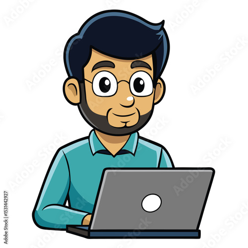 A Pakistani software engineer in her 20s, working on a laptop, symbolizing modern tech careers.
