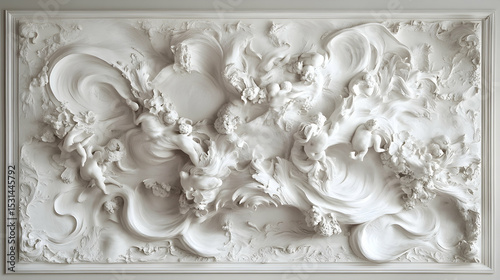 Roaring Rococo ceiling design wit  FC087