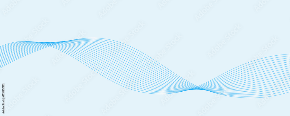 Fototapeta premium abstract blue wave background