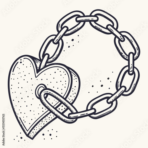 heart shaped chain	