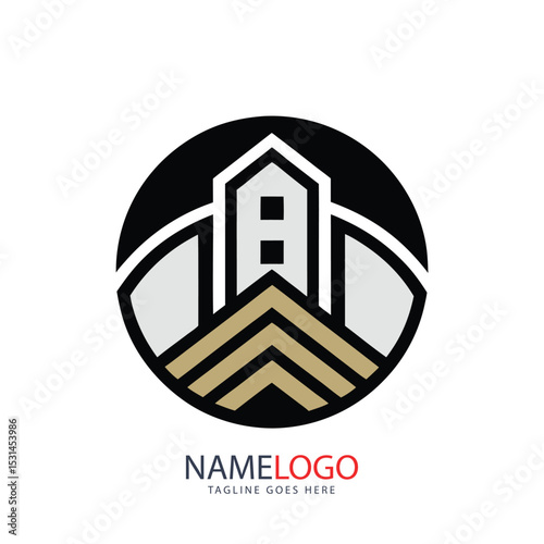Find the perfect house logo vector for your real estate business design, featuring a modern building icon or roof symbol for property sales and construction companies