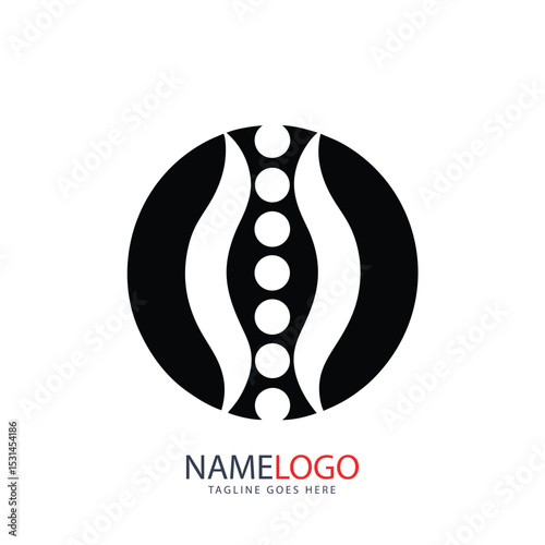 Abstract apple silhouette vector icon design for a natural food business logo