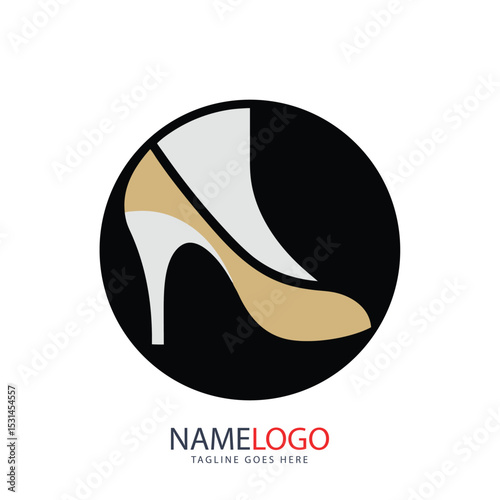 Abstract fish or face logo design vector illustration with a circular element concept for business sign