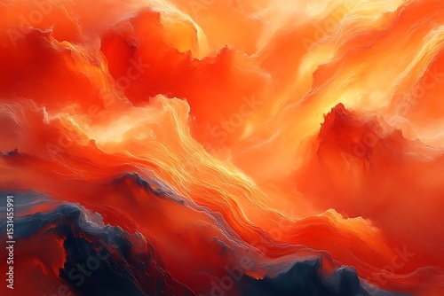 Abstract fiery landscape (4)