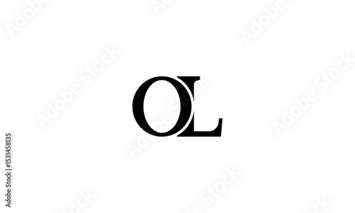 OL initial letters, monogram logo
