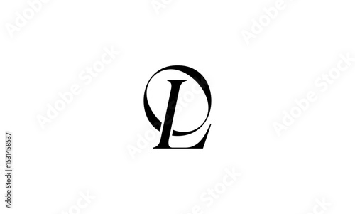 OL initial letters, monogram logo