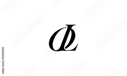 OL initial letters, monogram logo