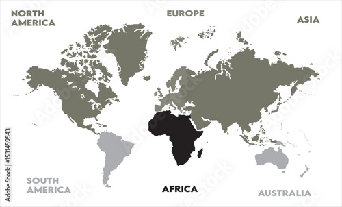 Abstract map-06, modern world map graphic, Countries Silhouettes Stock Illustrations, Vectors