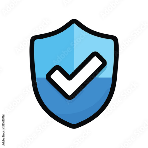 Secure Shield Icon Verified Protection Symbol