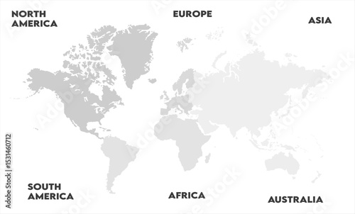 Country borders map-05, modern world map graphic, Countries Silhouettes Stock Illustrations, Vectors