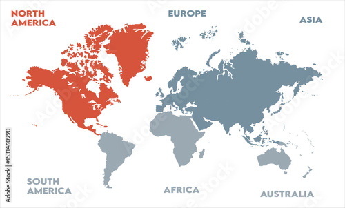 Economic map-05, modern world map graphic, Countries Silhouettes Stock Illustrations, Vectors
