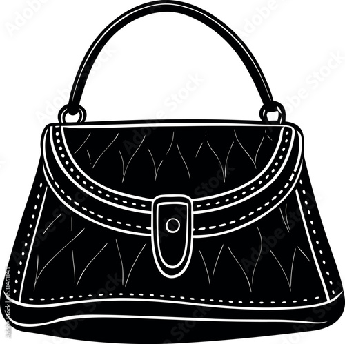 See Through Evening Purse Shallotte On White Background