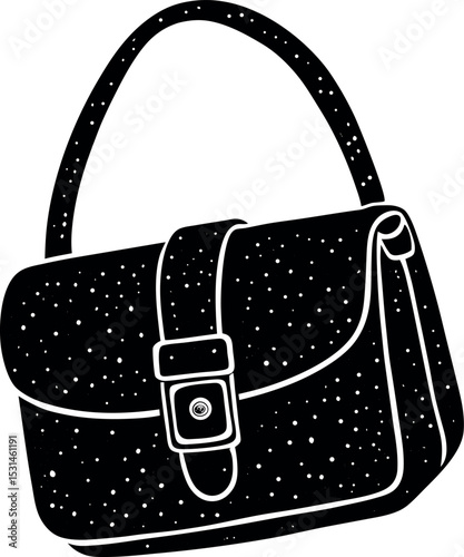 Small Handbag With Minimalist Buckle Shallotte On White Background