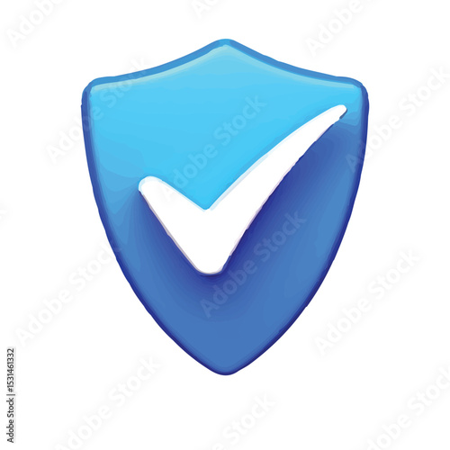 Secure Shield Checkmark Protection and Security Icon