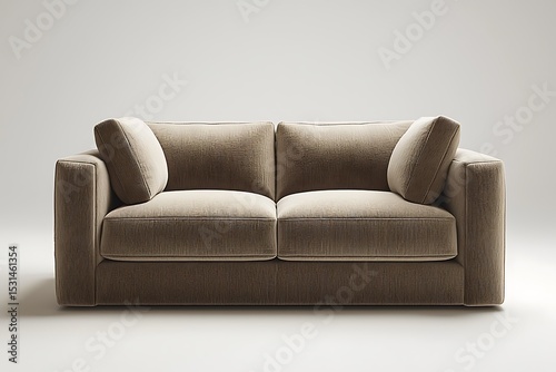 Minimal settee design with retro vibe high resolution picture