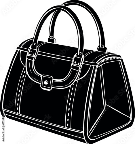 Structured Top Handle Bag Shallotte On White Background